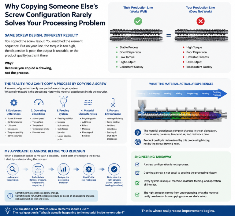 Why Copying Someone Else’s Screw Configuration Rarely Solves Your Processing Problem？